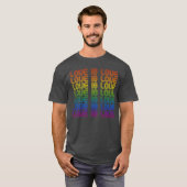 Retro Liefde is Liefde Trots T-shirt (Voorkant volledig)