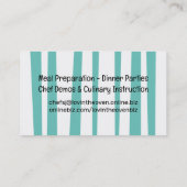 Retro Liefde Oven Kookles Bakken Chef Visitekaartje (Achterkant)