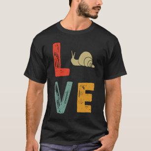 retro liefde slak slakken t-shirt