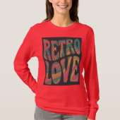 Retro liefde t-shirt (Voorkant)