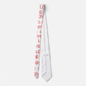 Retro Liefde Tekst Stropdas (Achterkant)