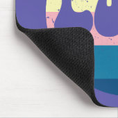 Retro Liefde Typografie Op  Sunset Stripes Muismat (Hoek)