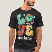 Retro Liefde Wereld Aarde Dag 2023 Art Teacher T-shirt (Voorkant)