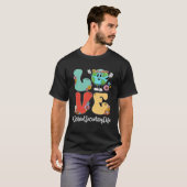 Retro Liefde Wereld Aarde Dag 2023 School Secretar T-shirt (Voorkant volledig)