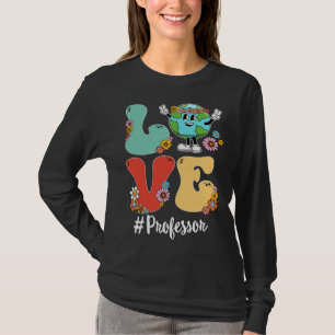 Retro Liefde Wereld Aardedag 2023 Professor T-shirt