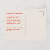 Retro Liefde XOXO Valentijnsdag Foto Briefkaart (Achterkant)