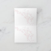 Retro Liefdesduif Kersenbloesem Trouw Dank Je Wel Bedankkaart (Binnen)