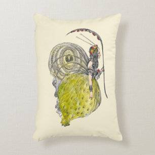 Retro Lieve Fantasy Vlinder Fee met Vleugels Accent Kussen