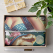 Retro Lieve Kitsch Pin-up Tissuepapier (Geschenk)