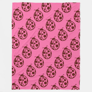 Retro Lieveheersbeestje Dekbed  Fleece Deken