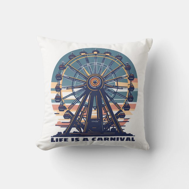 Retro Life is een carnaval Kussen (Voorkant)