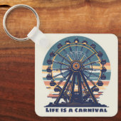 Retro Life is een carnaval Sleutelhanger (Voorkant)