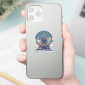 Retro Life is een carnaval Sticker (Telefoon)