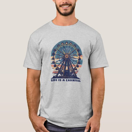Retro Life is een carnaval T-shirt (Voorkant)