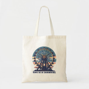 Retro Life is een carnaval Tote Bag