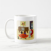 Retro Lifestyle Fun Sixties Cute Home Art Koffiemok (Links)