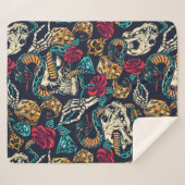 Retro Lifestyle Sherpa Deken (Voorkant (horizontaal))