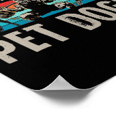 Retro Lift Heavy Pet Dogs Bodybuilding For Weightl Poster (Hoek)