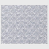 Retro Light Grey Paisley Cadeaupapier (Vlak)