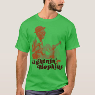 Retro Lightnin Hopkins Sepia Tribute T-shirt
