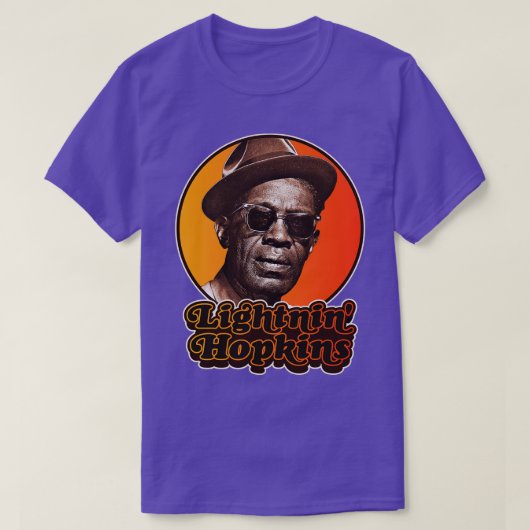 Retro Lightnin Hopkins Tribute T-shirt (Design voorkant)