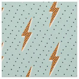 Retro Lightning bolt thunder flash red Stof