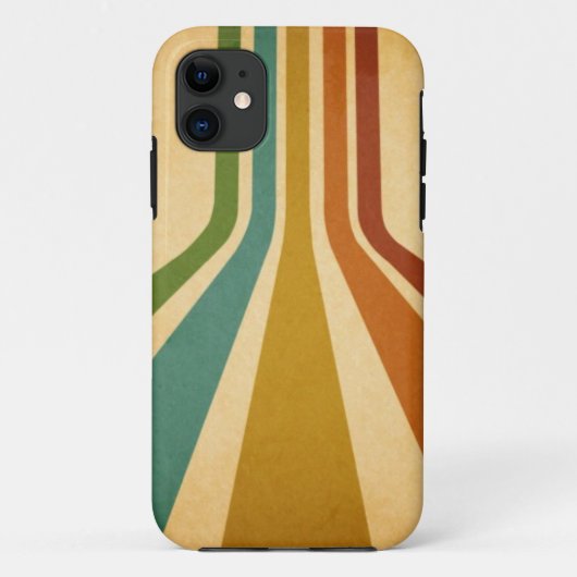 Retro lijnen Case-Mate iPhone case (Achterkant)