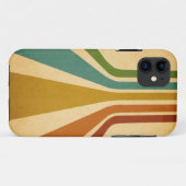 Retro lijnen Case-Mate iPhone case (Achterkant (horizontaal))