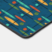 Retro-lijnen en -objecten bureaumat (Hoek)