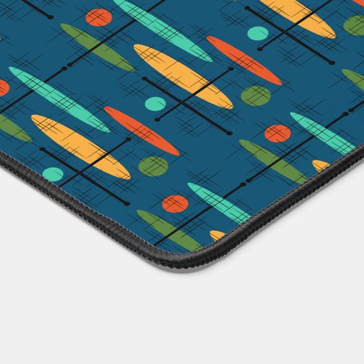 Retro-lijnen en -objecten bureaumat (Hoek)
