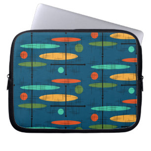 Retro-lijnen en -objecten laptop sleeve