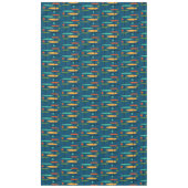 Retro-lijnen en -objecten tafelkleed (Voorkant)