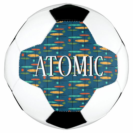 Retro lijnen & ovalen voetbal (Voorkant)