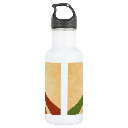 Retro lijnen waterfles  (Achterkant)