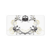 Retro lijst label (Voorkant)