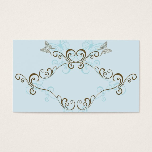 Retro lijst profielkaarten visitekaartjes (Voorkant)