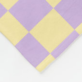 Retro Lila geel plakkookplaat Fleece Deken (Hoek)