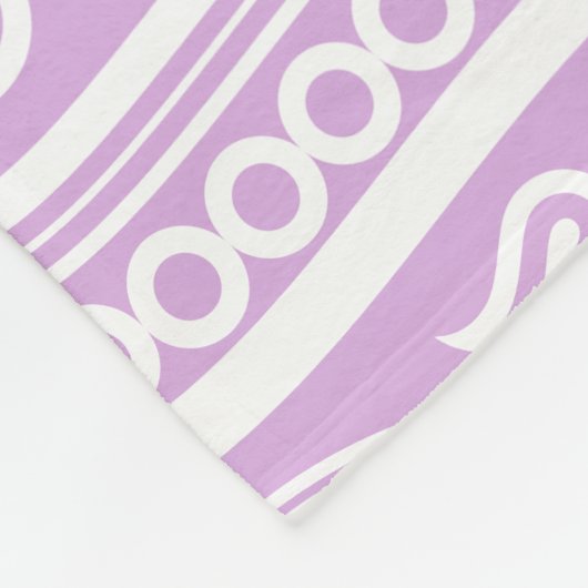 Retro Lila lavender Paisley Print Fleece Deken (Hoek)