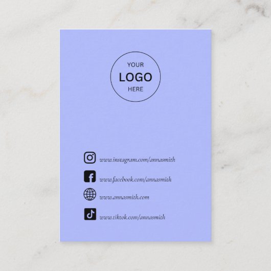 Retro Lila patroonroovy  verouderingsscherm Visitekaartje (Achterkant)