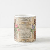  Retro Lila Roos parfumzeep Koffiemok (Center)