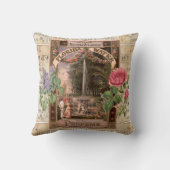  Retro Lila Roos parfumzeep Kussen (Achterkant)