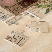  Retro Lila Roos parfumzeep Legpuzzel (Zijkant)