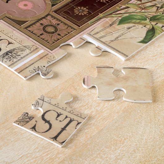  Retro Lila Roos parfumzeep Legpuzzel (Zijkant)