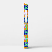 Retro lily en Daisies op geel Case-Mate iPhone Case (Achterkant / Links)