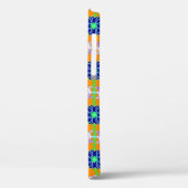 Retro lily en Daisies op geel Case-Mate iPhone Case (Achterkant / Links)