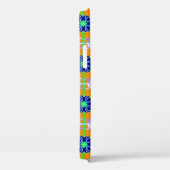 Retro lily en Daisies op geel Case-Mate iPhone Case (Achterkant / Rechts)