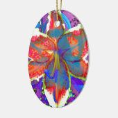 Retro Lily Keramisch Ornament (Links)