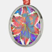 Retro Lily Metalen Ornament (Links)