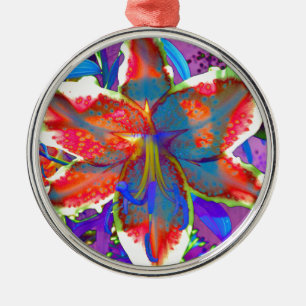 Retro Lily Metalen Ornament