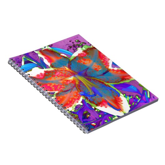 Retro Lily Notitieboek (Rechterzijde)